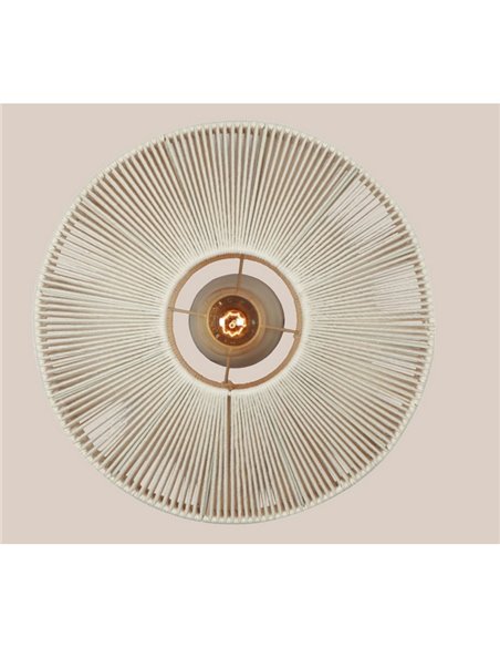Plafón de techo estilo boho SVEA Ø46cm bombilla excl. 1x E27 max. 10W IP20 Beige