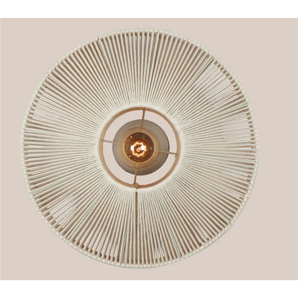 Plafón de techo estilo boho SVEA Ø46cm bombilla excl. 1x E27 max. 10W IP20 Beige