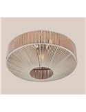 Plafón de techo estilo boho SVEA Ø46cm bombilla excl. 1x E27 max. 10W IP20 Beige