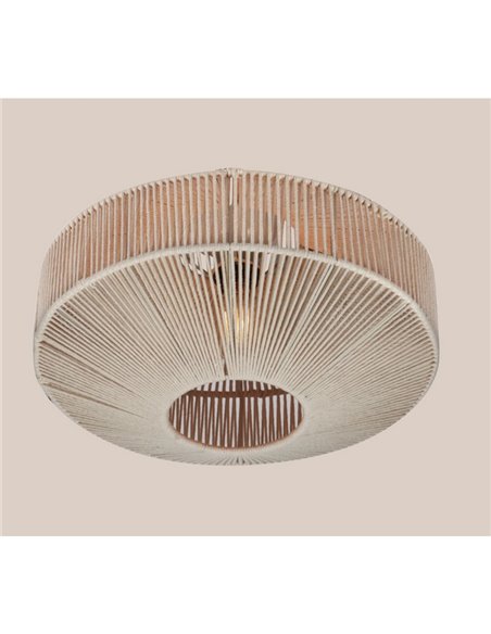 Plafón de techo estilo boho SVEA Ø46cm bombilla excl. 1x E27 max. 10W IP20 Beige