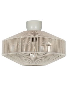 Plafón de techo estilo boho SVEA Ø46cm bombilla excl. 1x E27 max. 10W IP20 Beige