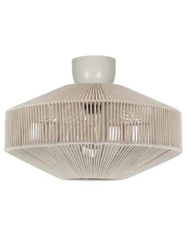 Plafón de techo estilo boho SVEA Ø46cm bombilla excl. 1x E27 max. 10W IP20 Beige