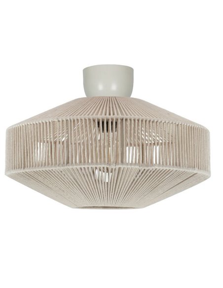 Plafón de techo estilo boho SVEA Ø46cm bombilla excl. 1x E27 max. 10W IP20 Beige