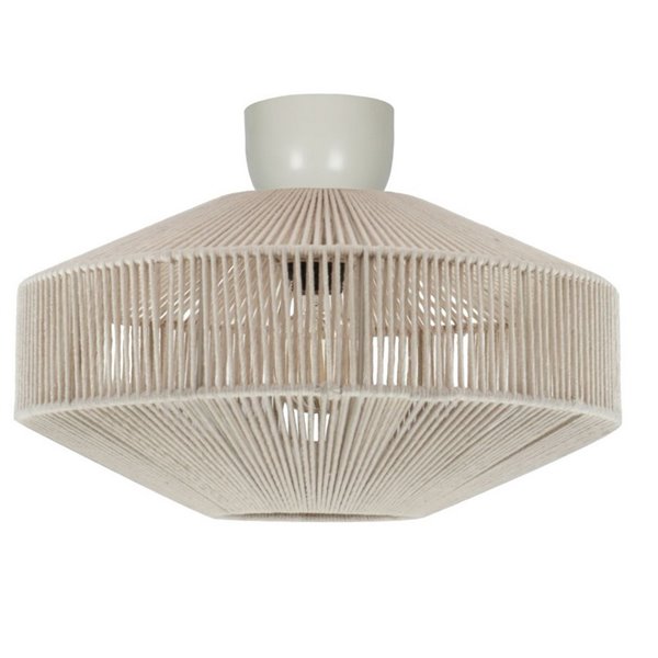 Plafón de techo estilo boho SVEA Ø46cm bombilla excl. 1x E27 max. 10W IP20 Beige