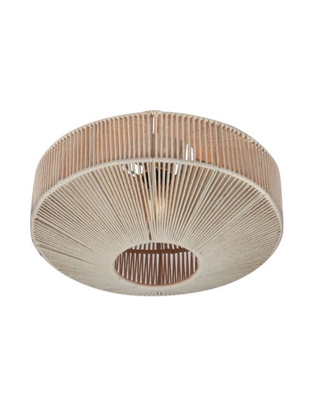 Plafonnier style bohème SVEA Ø46 cm, ampoule non comprise (1 x E27 max. 10 W), IP20, beige