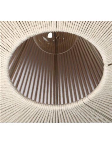 Plafón de techo estilo boho SVEA Ø46cm bombilla excl. 1x E27 max. 10W IP20 Beige