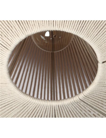 Plafón de techo estilo boho SVEA Ø46cm bombilla excl. 1x E27 max. 10W IP20 Beige