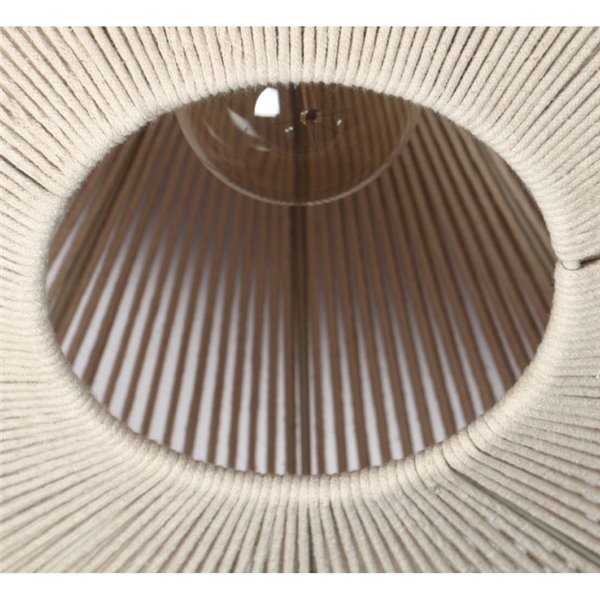 Plafón de techo estilo boho SVEA Ø46cm bombilla excl. 1x E27 max. 10W IP20 Beige