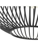 Lámpara de techo 3 pantallas rejilla GILA bombillas excl. 3x E27 max. 10W IP20 Negro