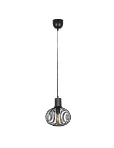 Suspension GILA en métal Ø23 cm, ampoule non comprise (1 x E27, 10 W max.), IP20, noire