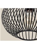 Lámpara colgante metálica Ø23cm GILA bombilla excl.1x E27 max. 10W IP20 Negro