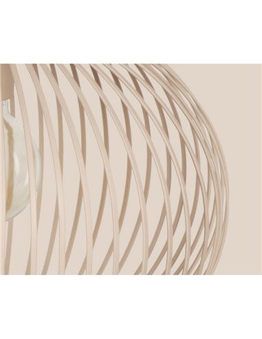Lámpara de techo 3 pantallas rejilla GILA bombillas excl. 3x E27 max. 10W IP20 Beige