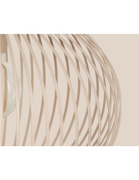 Lámpara de techo 3 pantallas rejilla GILA bombillas excl. 3x E27 max. 10W IP20 Beige