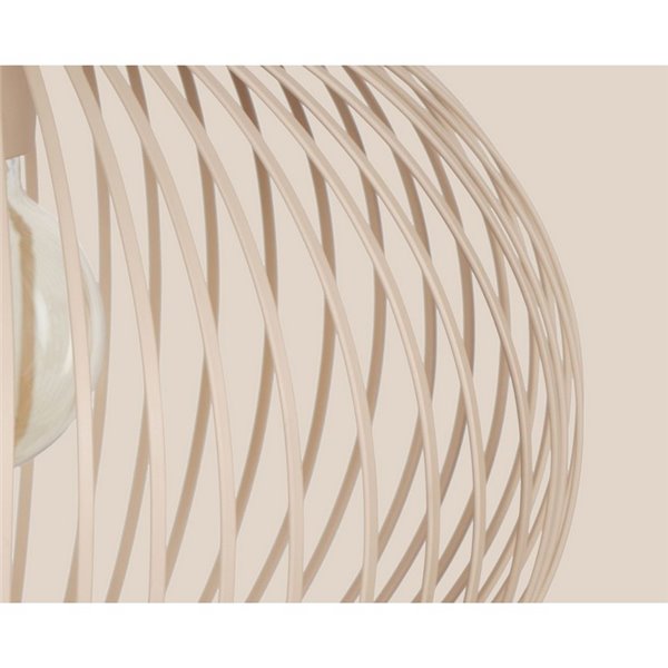 Lámpara de techo 3 pantallas rejilla GILA bombillas excl. 3x E27 max. 10W IP20 Beige