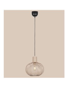 Lámpara colgante metálica Ø33cm GILA bombilla excl.1x E27 max. 10W IP20 Beige 2