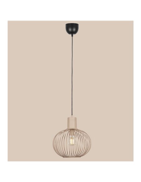 Lámpara colgante metálica Ø33cm GILA bombilla excl.1x E27 max. 10W IP20 Beige