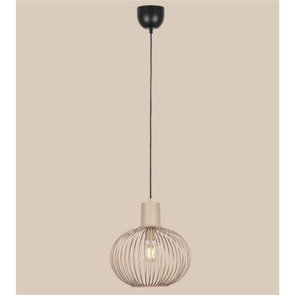Lámpara colgante metálica Ø33cm GILA bombilla excl.1x E27 max. 10W IP20 Beige