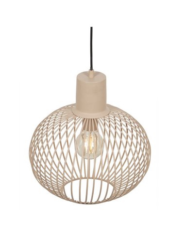 Lámpara colgante metálica Ø33cm GILA bombilla excl.1x E27 max. 10W IP20 Beige