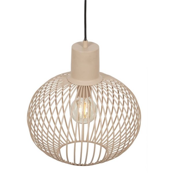 Lámpara colgante metálica Ø33cm GILA bombilla excl.1x E27 max. 10W IP20 Beige