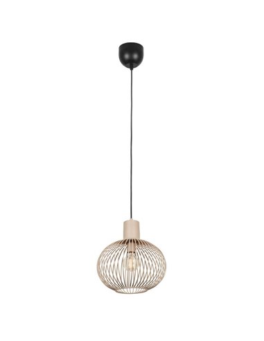 Lámpara colgante metálica Ø33cm GILA bombilla excl.1x E27 max. 10W IP20 Beige