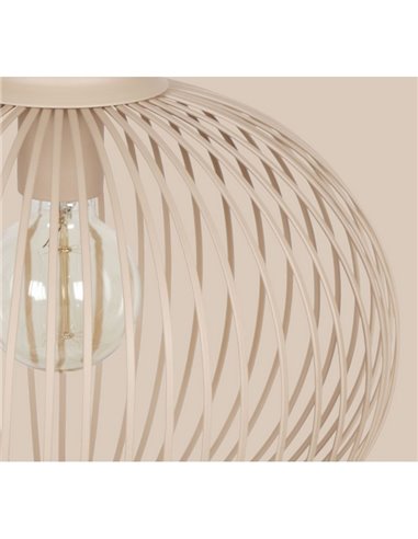 Lámpara colgante metálica Ø33cm GILA bombilla excl.1x E27 max. 10W IP20 Beige