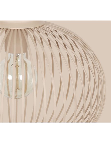 Lámpara colgante metálica Ø33cm GILA bombilla excl.1x E27 max. 10W IP20 Beige