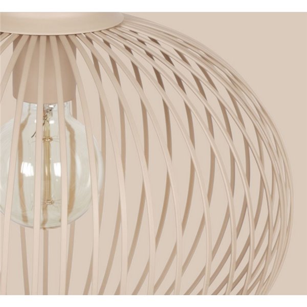 Lámpara colgante metálica Ø33cm GILA bombilla excl.1x E27 max. 10W IP20 Beige