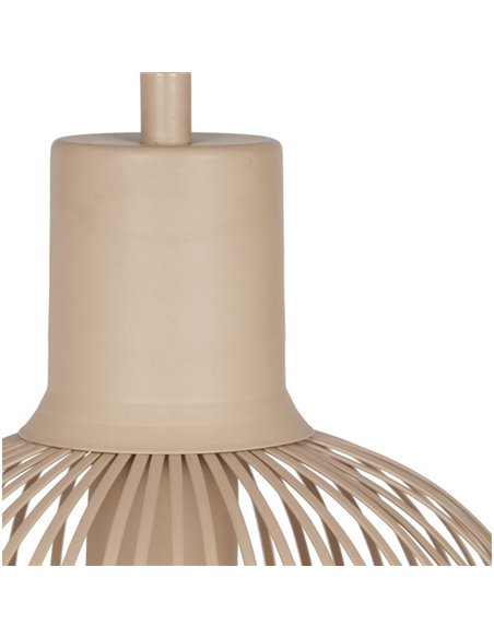 Lámpara colgante metálica Ø23cm GILA bombilla excl.1x E27 max. 10W IP20 Beige