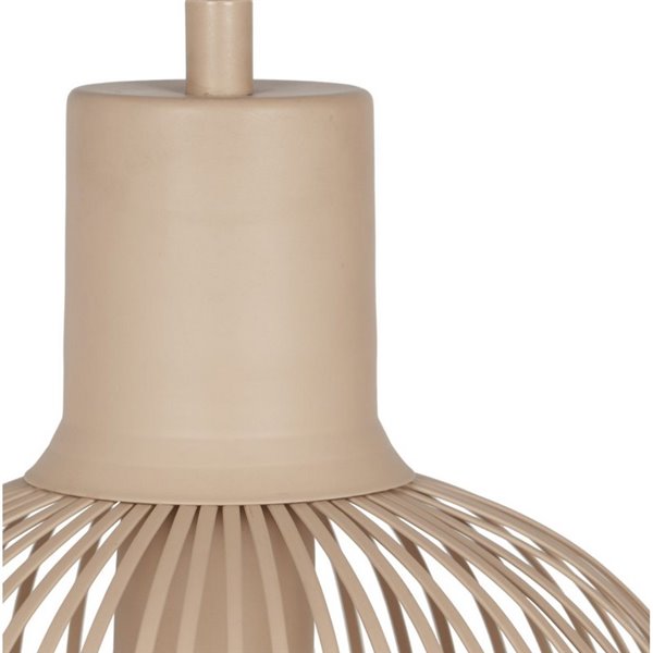 Lámpara colgante metálica Ø23cm GILA bombilla excl.1x E27 max. 10W IP20 Beige