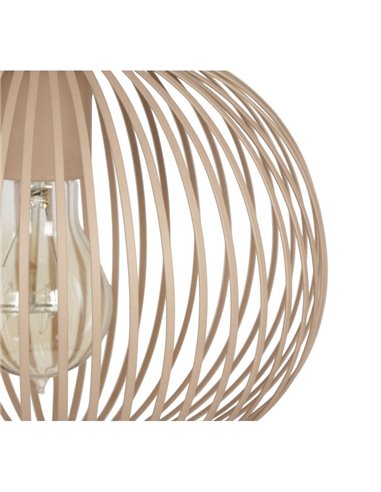 Lámpara colgante metálica Ø23cm GILA bombilla excl.1x E27 max. 10W IP20 Beige