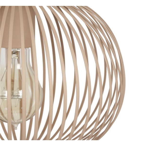 Luminária pendente metálica GILA Ø23cm, lâmpada não incluída. 1x E27 máx. 10W IP20 Bege