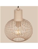 Lámpara colgante metálica Ø23cm GILA bombilla excl.1x E27 max. 10W IP20 Beige