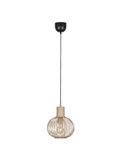 Suspension GILA en métal Ø23 cm, ampoule non comprise (1 x E27, 10 W max.), IP20, beige