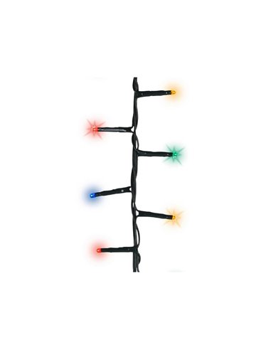 Guirlanda multicolorida com luzes piscantes - 1600 cm