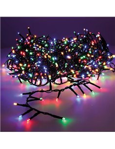 Guirlande lumineuse multicolore clignotante - 1600 cm