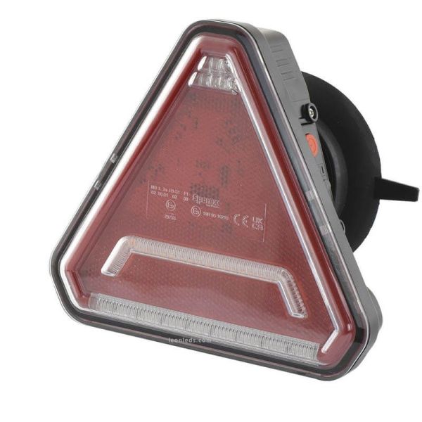 Piloto LED con triangulo inalámbrico Connix Plus con sujección magnetica 12V 5 Funciones 162710 | LeonLeds