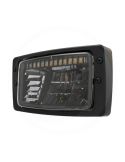Faro LED rectangular 12/24V con luz de estacionamiento, cruce, diurna y carretera IP67/IP6K9K homologado