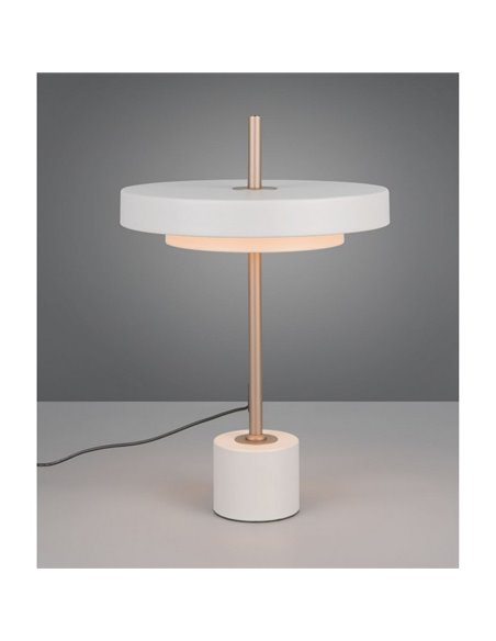 Lampe de table LED KEATON 12 W 1400 lm, intensité variable 2300 + 3000 + 4000 K, IP20, gris/bronze