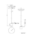 Lámpara LED de pie KEATON 21W 2400lm, regulable 2300+3000+4000K IP20 Gris/bronce