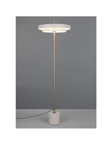 Lámpara LED de pie KEATON 21W 2400lm, regulable 2300+3000+4000K IP20 Gris/bronce