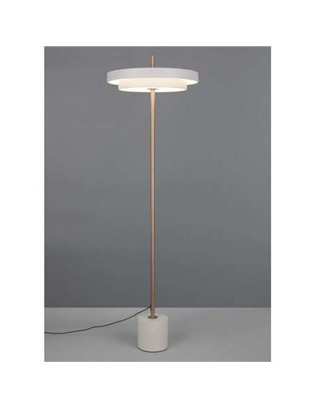Lampadaire LED KEATON 21 W 2400 lm, intensité variable 2300 + 3000 + 4000 K, IP20, gris/bronze