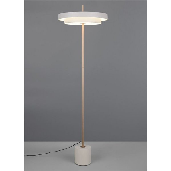 Lampadaire LED KEATON 21 W 2400 lm, intensité variable 2300 + 3000 + 4000 K, IP20, gris/bronze