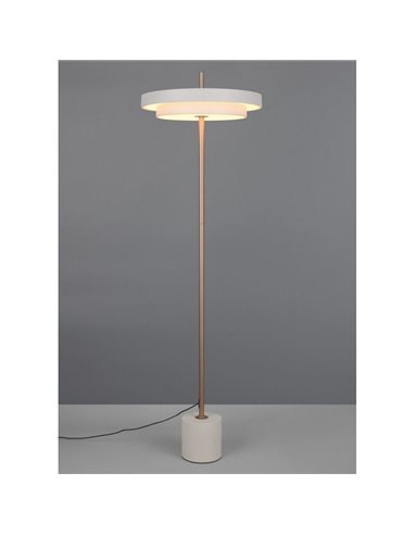 Lámpara LED de pie KEATON 21W 2400lm, regulable 2300+3000+4000K IP20 Gris/bronce