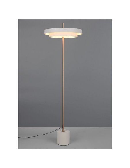 Lámpara LED de pie KEATON 21W 2400lm, regulable 2300+3000+4000K IP20 Gris/bronce