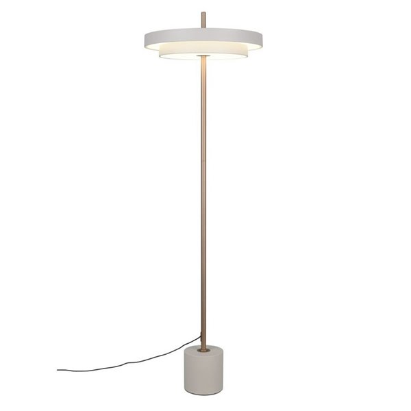 Lámpara LED de pie KEATON 21W 2400lm, regulable 2300+3000+4000K IP20 Gris/bronce