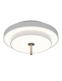 Luminária de teto LED KEATON 34,5W 4000lm com interruptor DIP, temperatura de cor 2300+3000+4000K, cinza/bronze