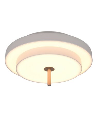Luminária de teto LED KEATON 34,5W 4000lm com interruptor DIP, temperatura de cor 2300+3000+4000K, cinza/bronze