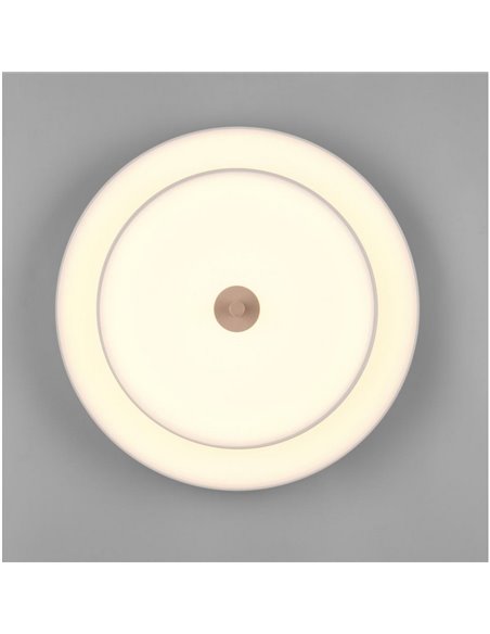 Plafonnier LED KEATON 34,5 W 4000 lm, interrupteur DIP, 2300 + 3000 + 4000 K, gris/bronze