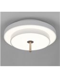 Luminária de teto LED KEATON 34,5W 4000lm com interruptor DIP, temperatura de cor 2300+3000+4000K, cinza/bronze