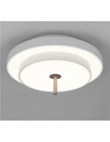 Luminária de teto LED KEATON 34,5W 4000lm com interruptor DIP, temperatura de cor 2300+3000+4000K, cinza/bronze